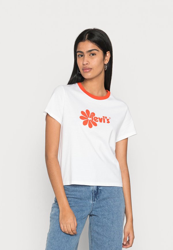 Levi's® GRAPHIC JORDIE TEE - Basic T-shirt - white