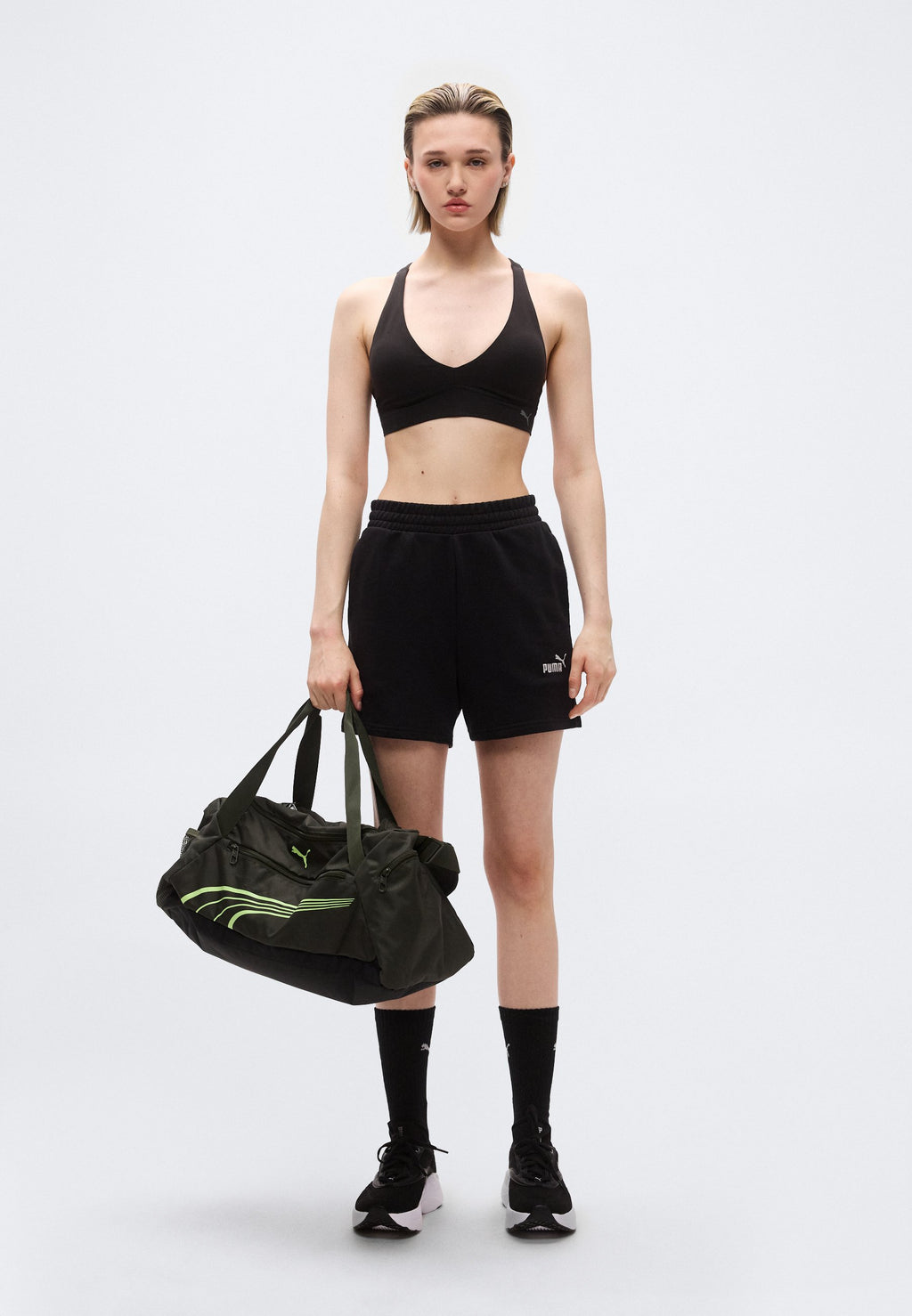 Puma SMALL LOGO HIGH WAIST SHORTS