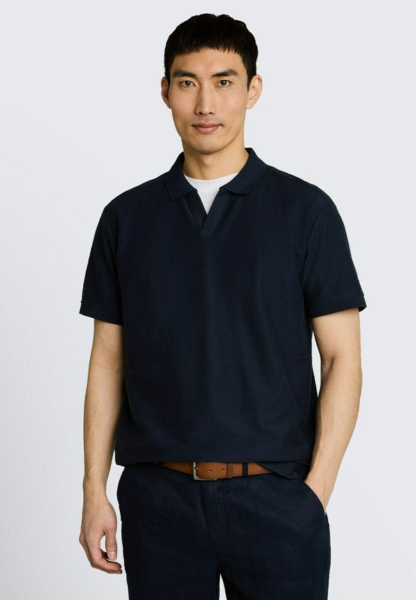 TOM TAILOR TOM TAILOR POLOSHIRTS POLOSHIRT MIT OTTOMAN-STRUKTUR - Polo shirt - sky captain blue