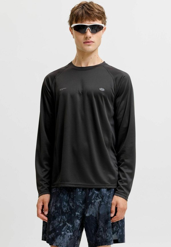 Jack & Jones TRAINING TOP LOGO TRAINING TOP - Long sleeved top - black
