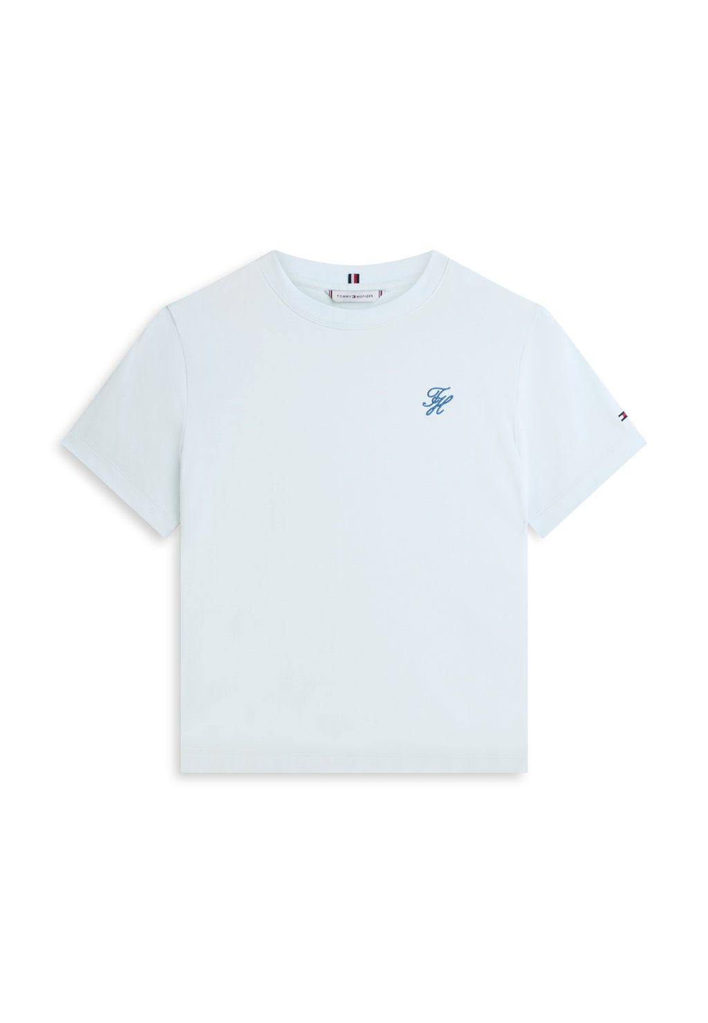LOGO EMBROIDERY JERSEY CREW NECK T-SHIRT Media 1