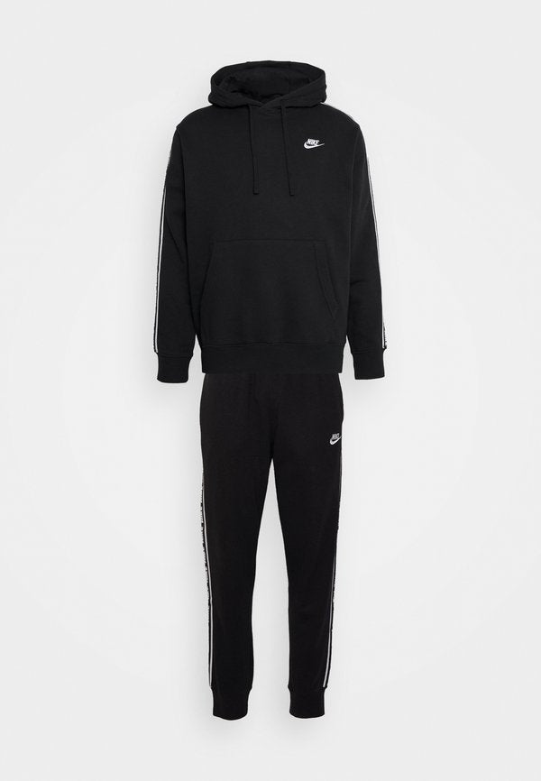 Nike Sportswear CLUB FLEECE - Tracksuit - black/white