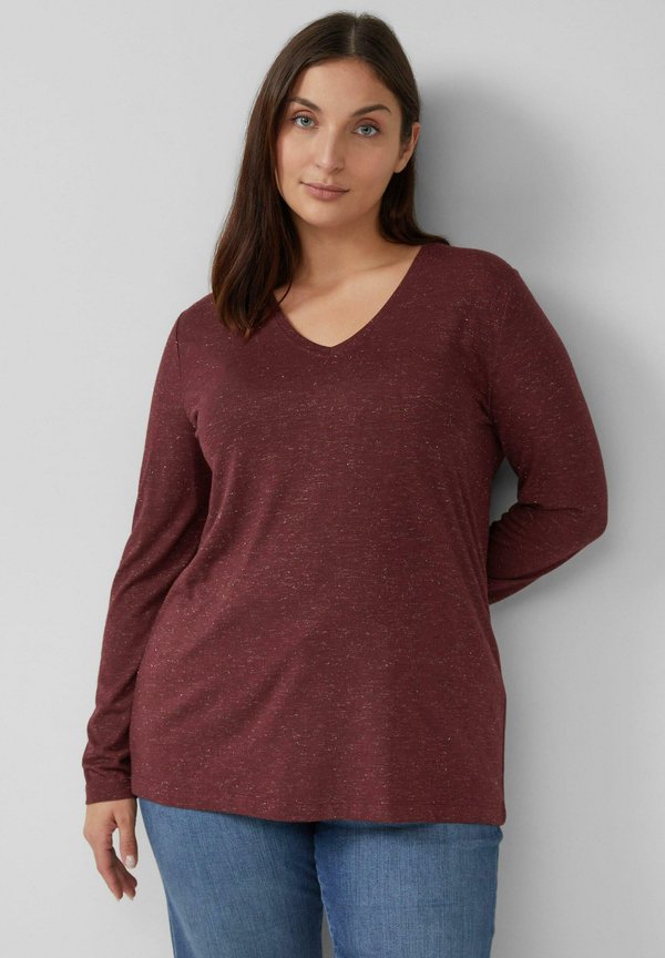 s.Oliver Long sleeved top - bordeaux