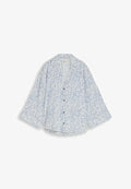 TOM TAILOR Button-down blouse - white small leaves design