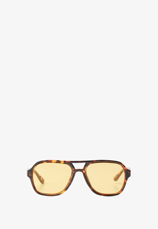 Bershka RETRO - Sunglasses - dark brown