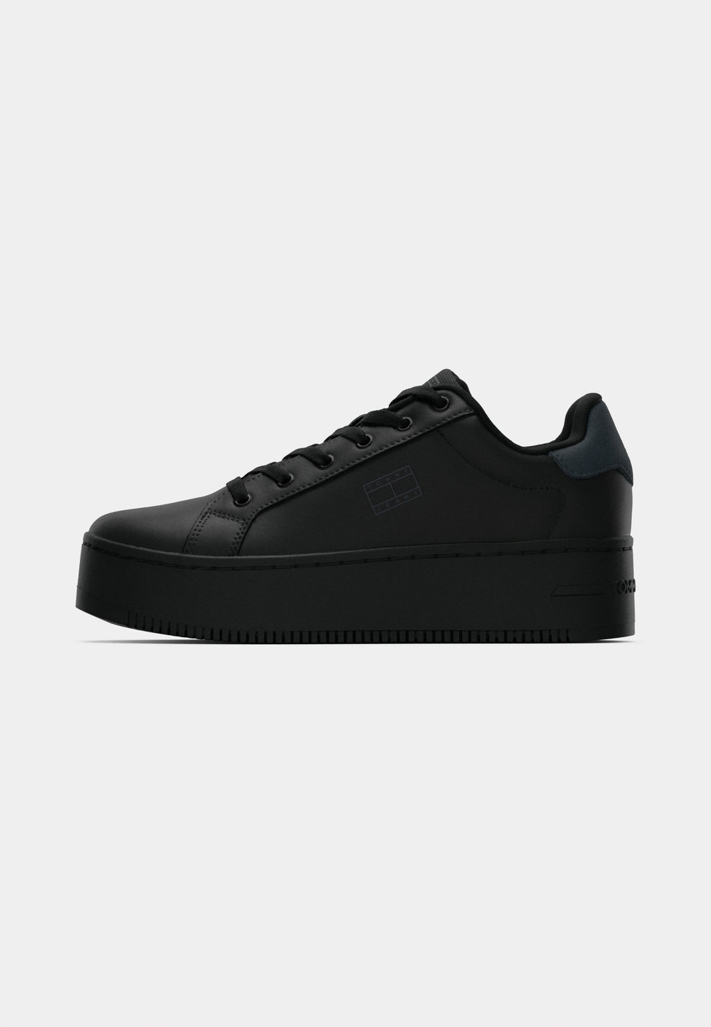 Tommy Jeans ESSENTIAL LOGO PLATFORM TRAINERS WITH LEATHER