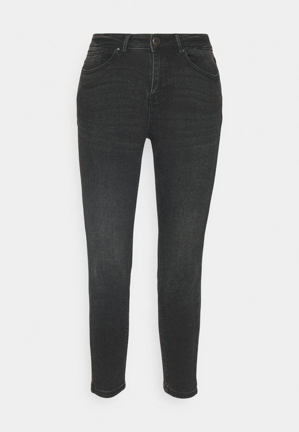 Vero Moda Petite VMFLASH MR SKINNY JEANS  - Jeggings - black denim