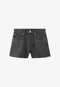 Mango ADULT - Denim shorts - black denim
