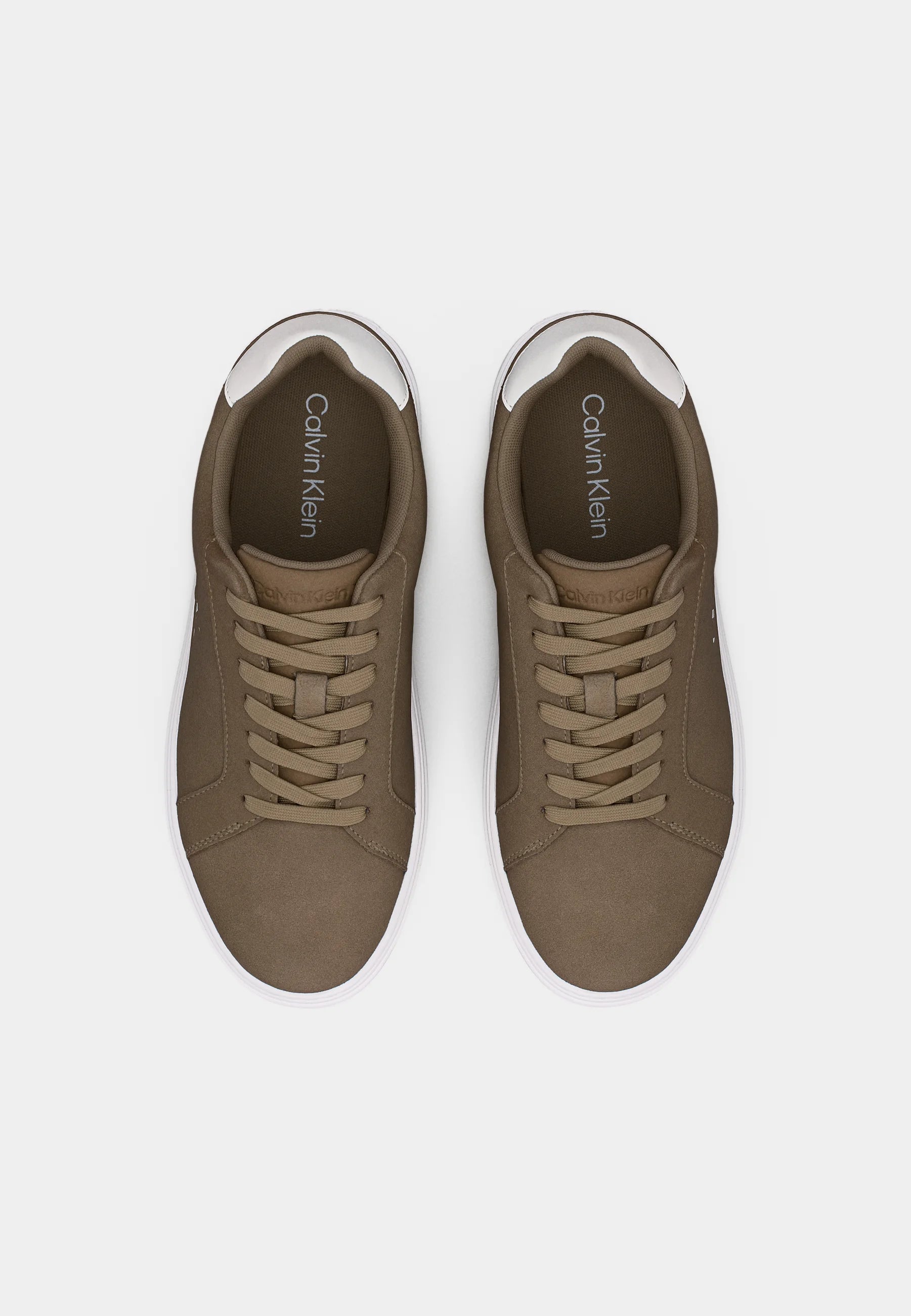 Calvin Klein Jeans CLASSIC CUPSOLE LACEUP - Trainers - desert taupe/bright white