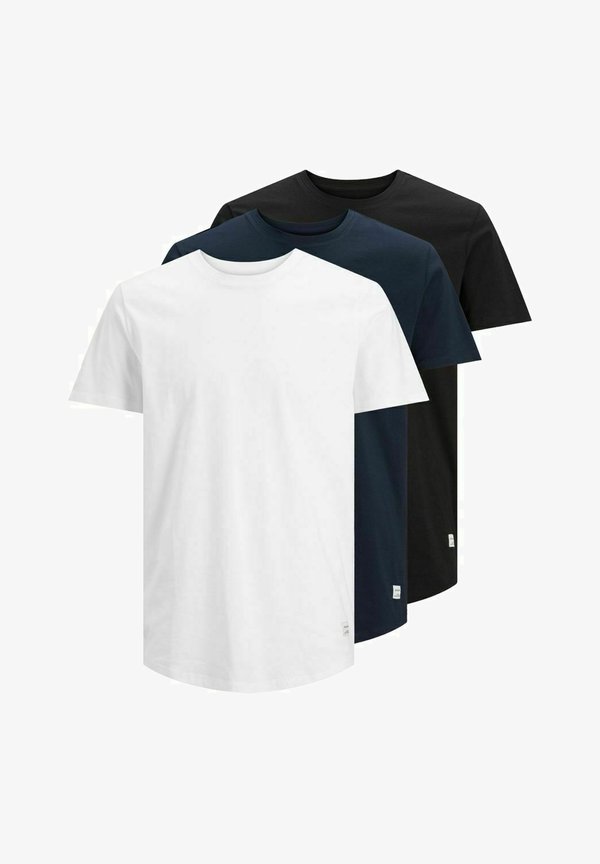 Jack & Jones JJENOA TEE CREW NECK 3 PACK - Basic T-shirt - white