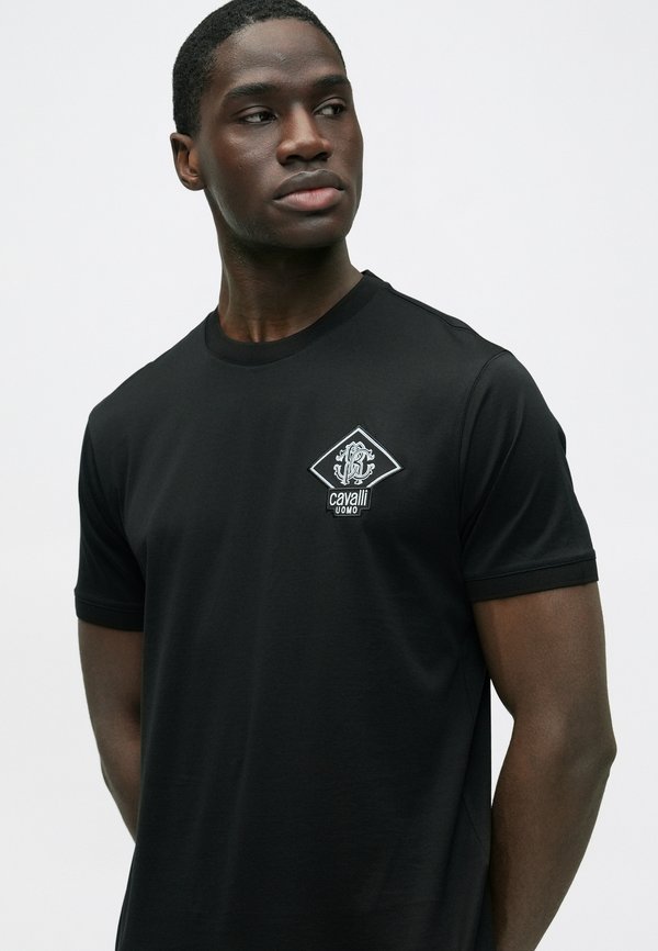 Cavalli Uomo MERCERIZED PATCH LOGO TEE