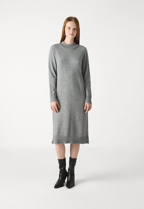 VILA VIRIL CREW NECK MIDI DRESS