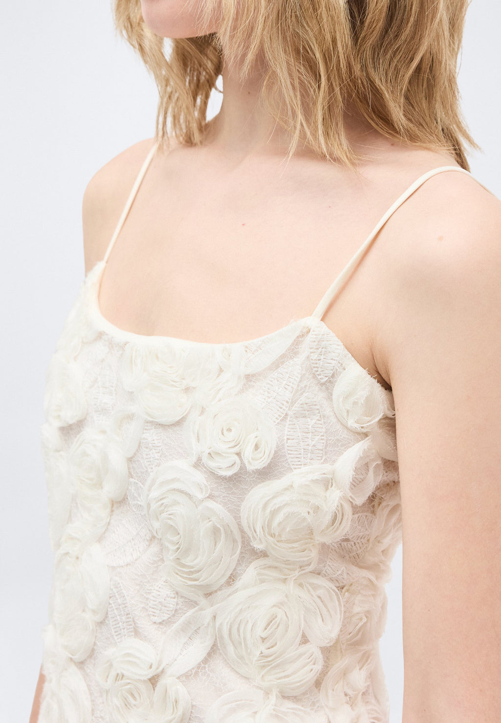 Gina Tricot EMBROIDERY DROPPED WAIST DRESS