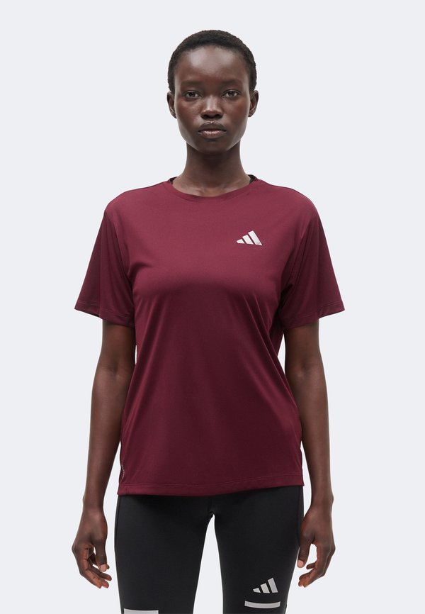 adidas Performance RUN TEE - Sports T-shirt - maroon