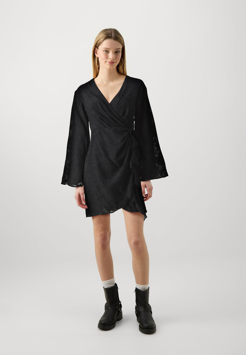 Gina Tricot FLORAL WRAP DRESS