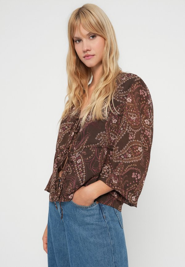 Abercrombie & Fitch TIE FRONT BLOUSE