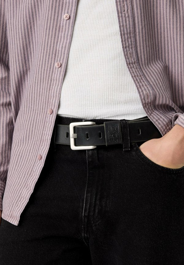 Levi's® ARLO WIDE PRONG BELT CAVIAR - Belt - mocha bisque - blacks