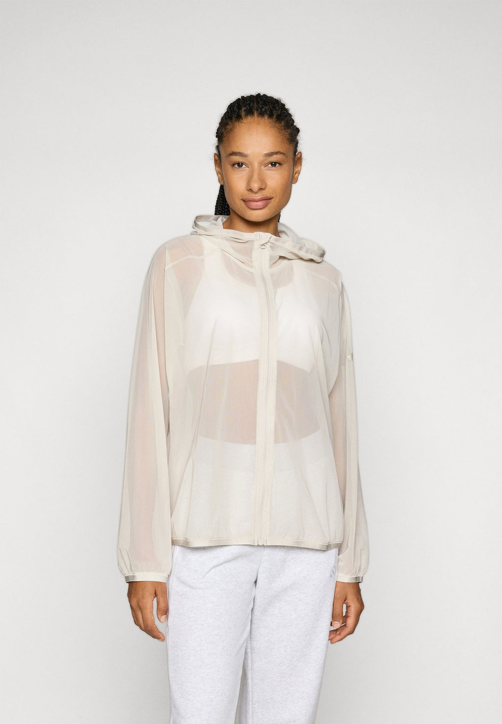 adidas Sportswear SOFT LUX MESH FULL ZIP HOODIE