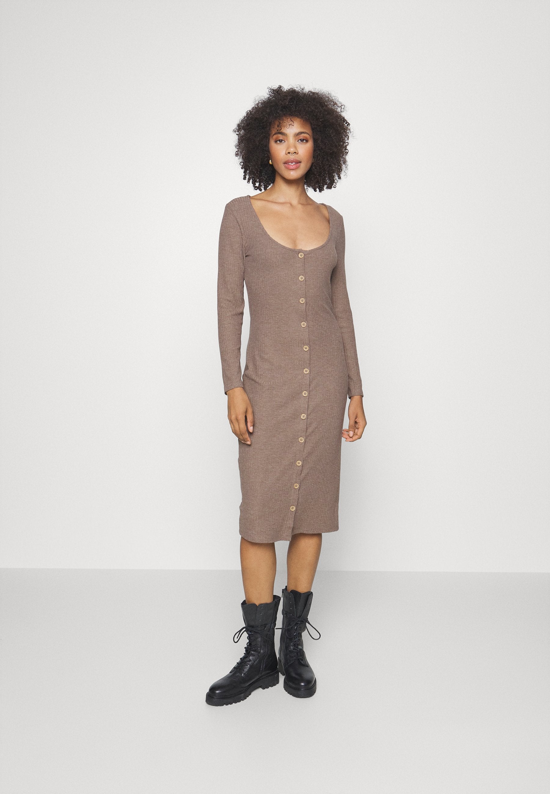 ONLY ONLNELLA BODYCON BUTTON DRESS