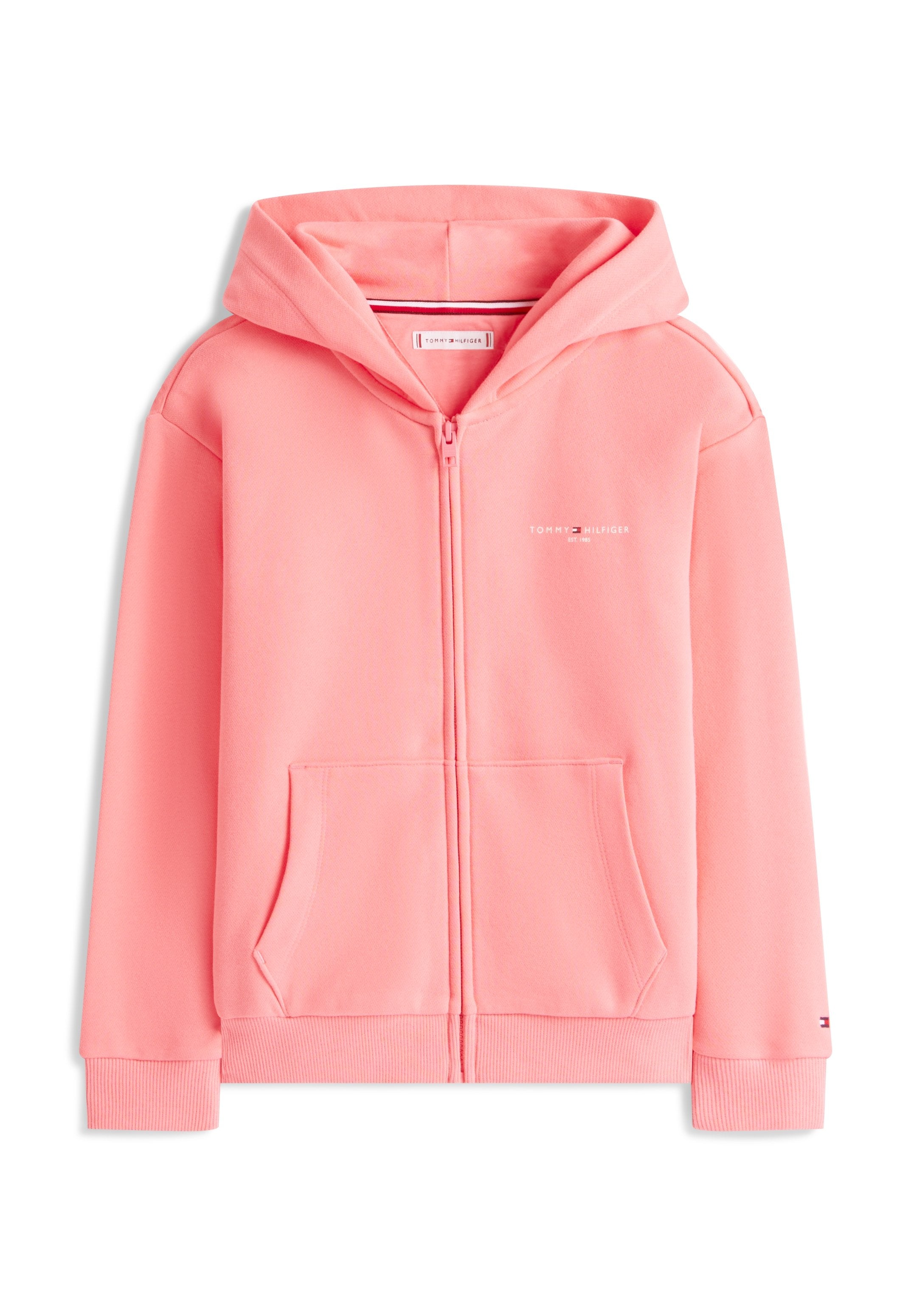LOGO BRUSHED FLEECE ZIP-THRU HOODY Media 1