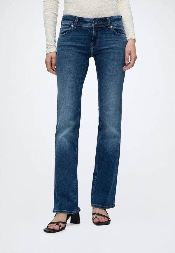 ONLY ONLNYLA - Bootcut jeans - dark blue denim