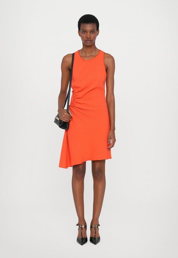 Victoria Beckham SLEEVELESS GATHER DETAIL MINI DRESS