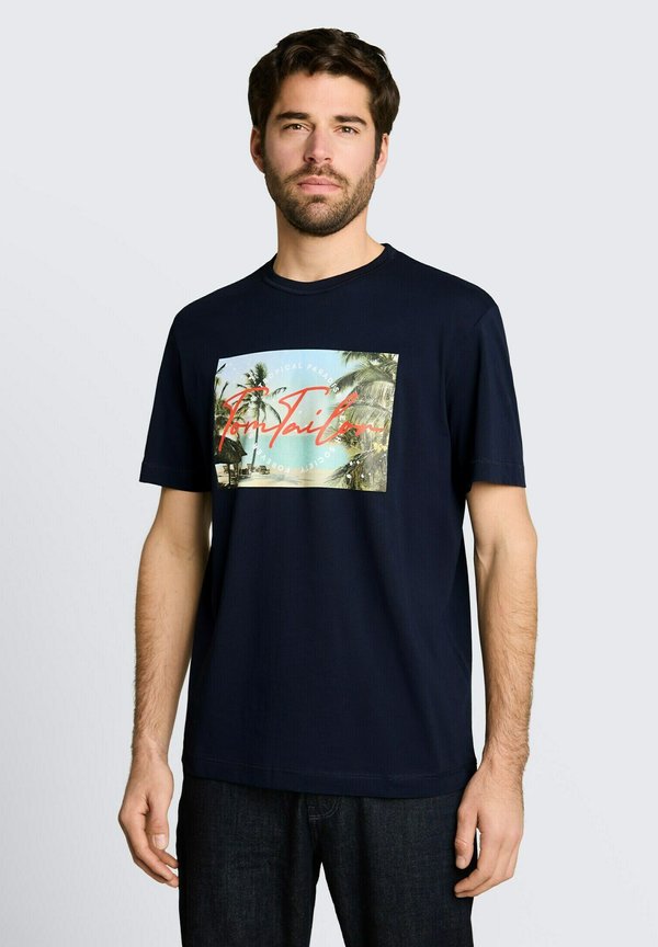 TOM TAILOR TOM TAILOR T-SHIRT T-SHIRT MIT FOTOPRINT - Print T-shirt - sky captain blue