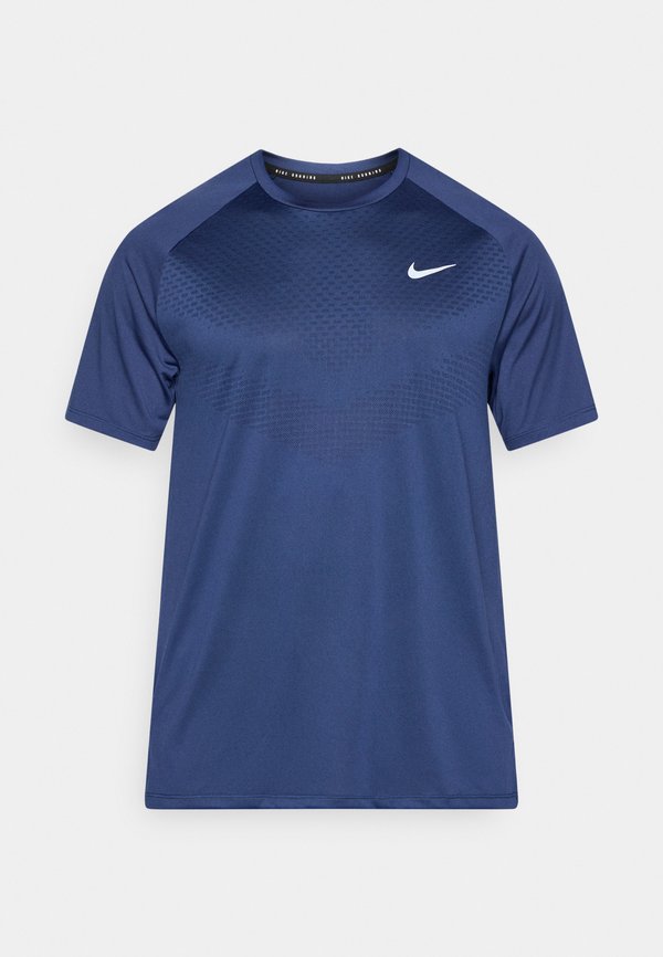 Nike Performance STRIDE - Sports T-shirt - midnight navy/reflective silver-coloured