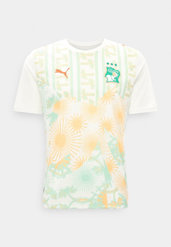 Puma IVORY COAST FIF AWAY REPLICA - Football jersey - white/warm chestnut