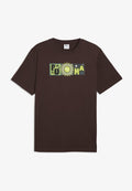 Puma Print T-shirt - chocolate brown