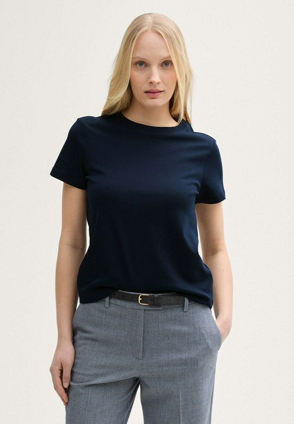 TOM TAILOR MIT RUNDHALSAUSSCHNITT - Basic T-shirt - sky captain blue
