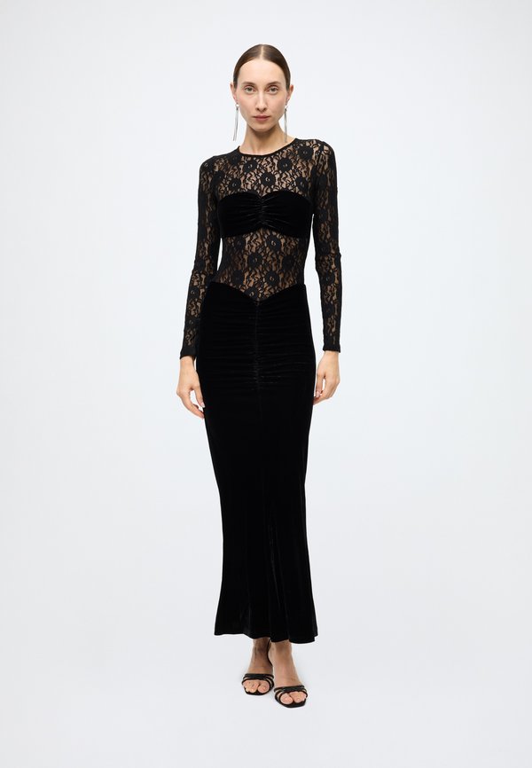 Bardot HELENIE VELOUR LACE MAXI DRESS
