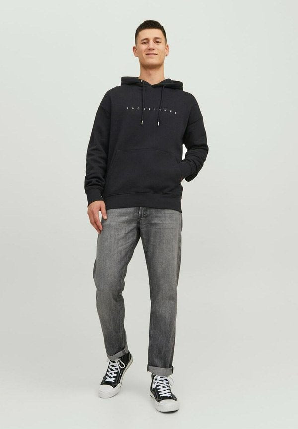 Jack & Jones MIT ECORP - Hoodie - schwarz logo