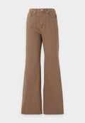 Vero Moda VMTESSA HR WIDE JEANS COLOR GA NOOS - Wide Leg - chocolate torte