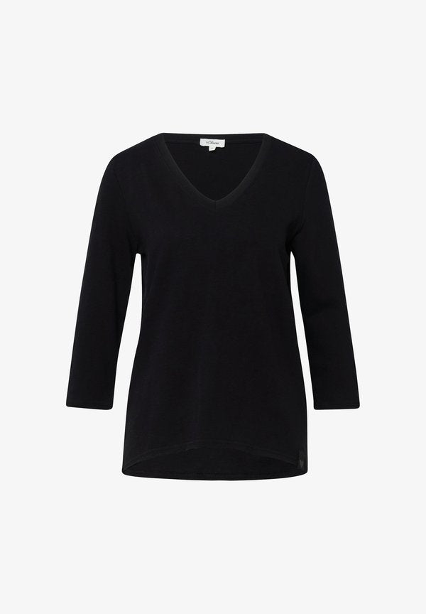 s.Oliver Long sleeved top - schwarz