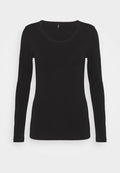 ONLY BASIC - Long sleeved top - black