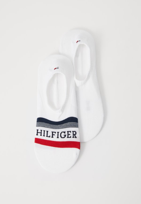 Tommy Hilfiger MEN FOOTIE TAB 2 PACK - Invisible socks - white