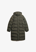 Superdry & Co HOODED LINE PUFFER  - Winter coat - surplus goods olive green