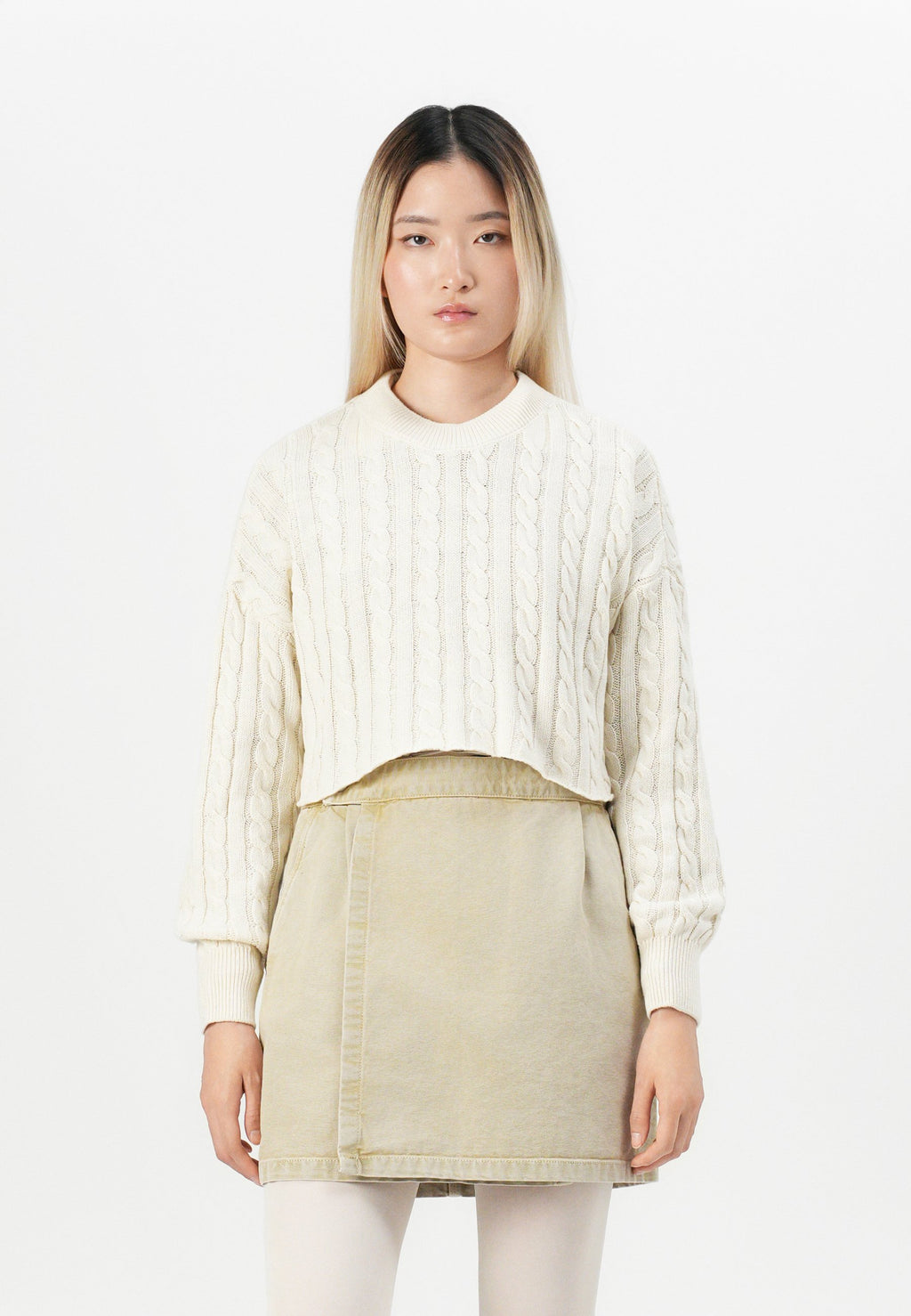 ONLY ONLBIRTIE SHORT CABLE O NECK