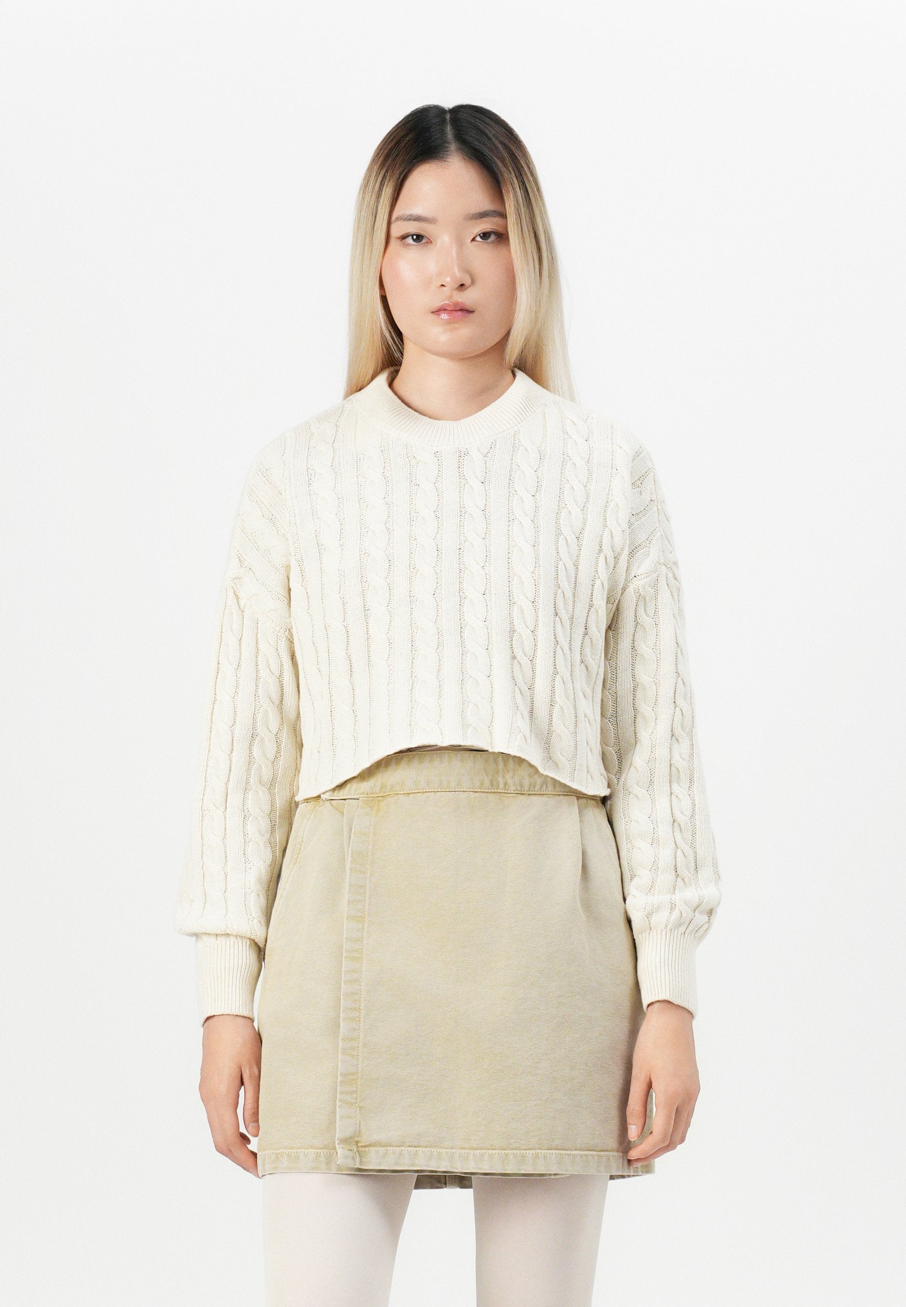 ONLY ONLBIRTIE SHORT CABLE O NECK