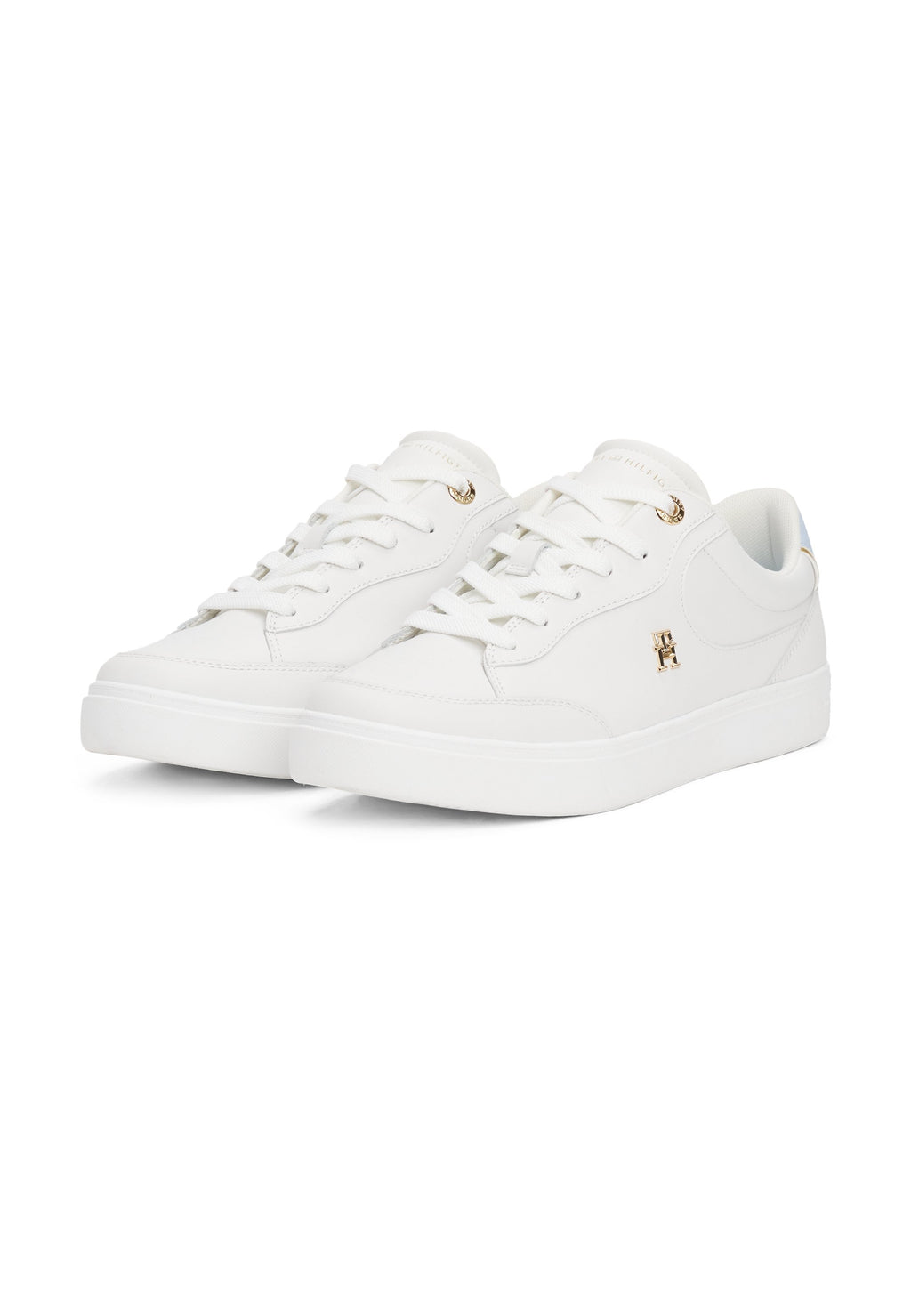 TH MONOGRAM LEATHER COURT TRAINERS Media 2