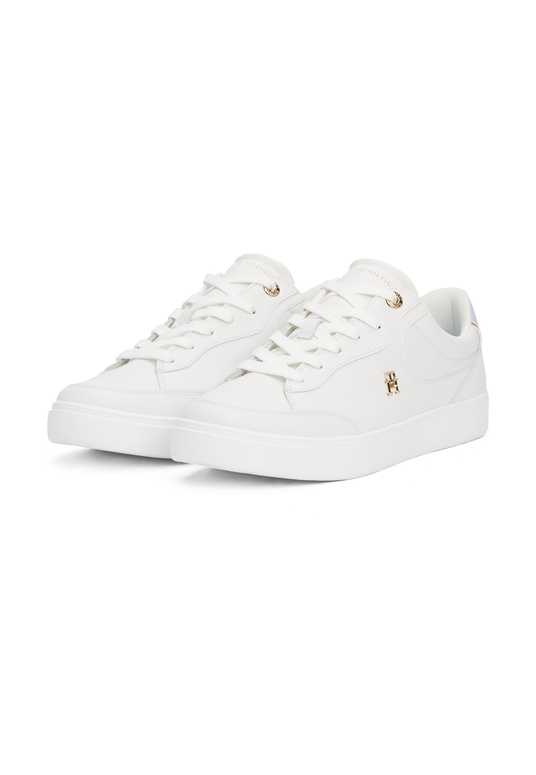 TH MONOGRAM LEATHER COURT TRAINERS Media 2