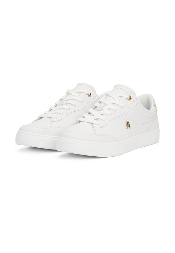 Tommy Hilfiger TH MONOGRAM LEATHER COURT TRAINERS
