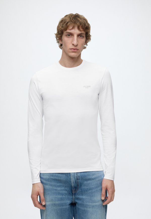 Guess CORE EXTRA SLIM - Long sleeved top - pure white