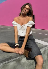 Bershka Blouse - white