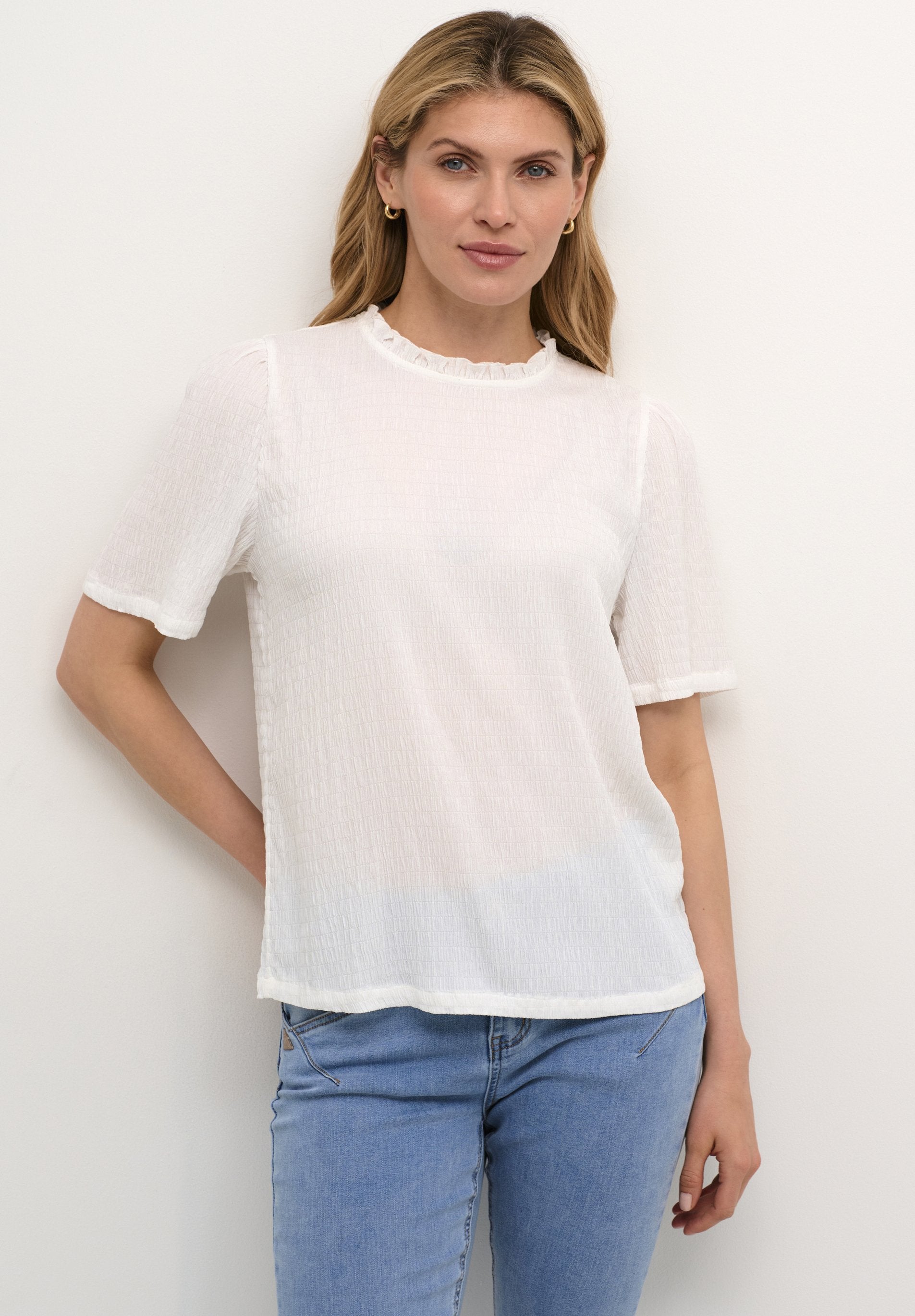 Cream CRFENJA SHORT SLEEVE