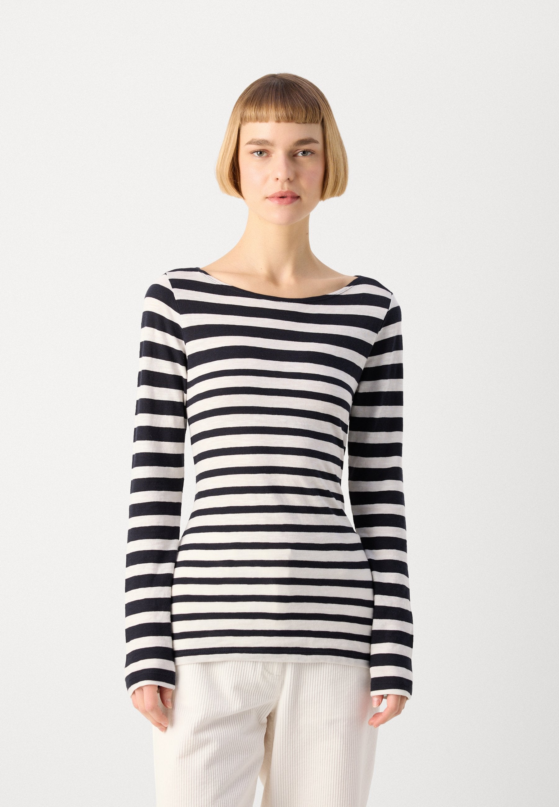 Marc O'Polo LONG SLEEVE BOAT NECK STRIPED