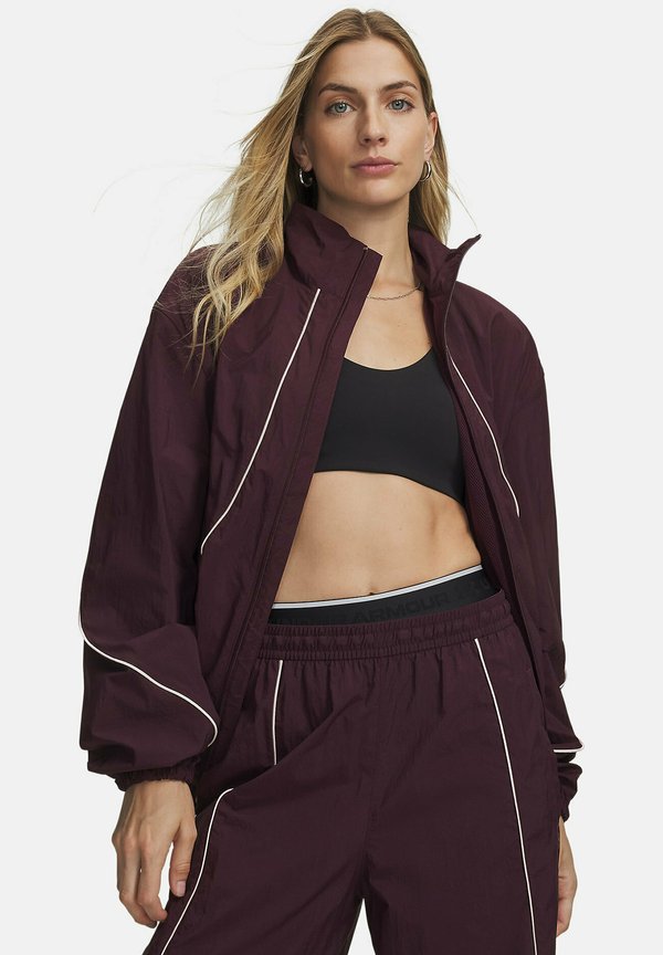 Under Armour UNDER ARMOUR WARMUP TOPS UNSTOPPABLE WVN WIND JKT - Training jacket - ox blood
