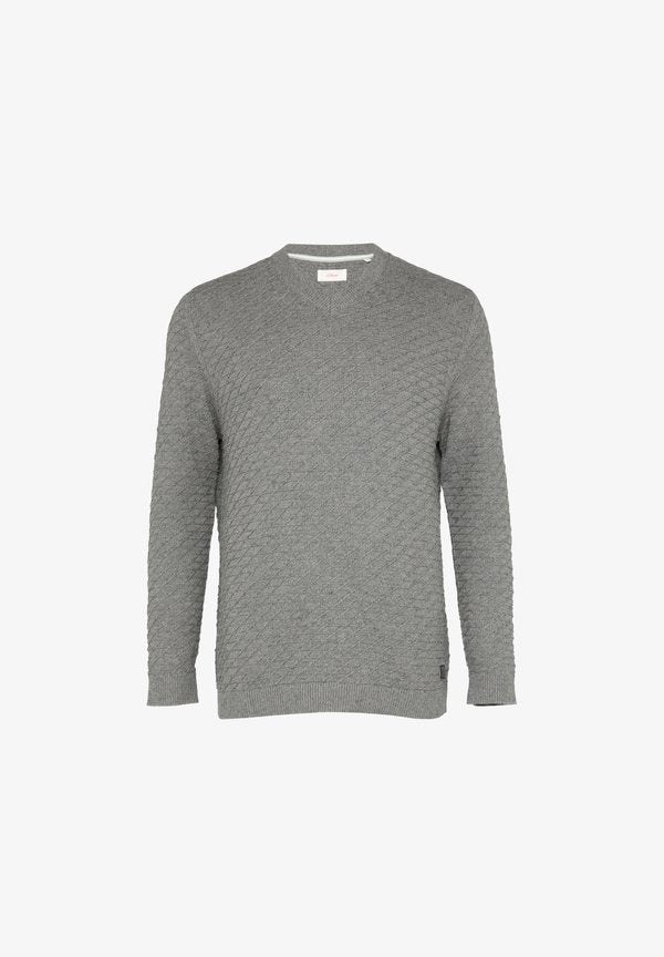s.Oliver STRUKTURIERTER - Jumper - graphit