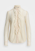 Lauren Ralph Lauren RUFFLE TRIM LACE SHIRT